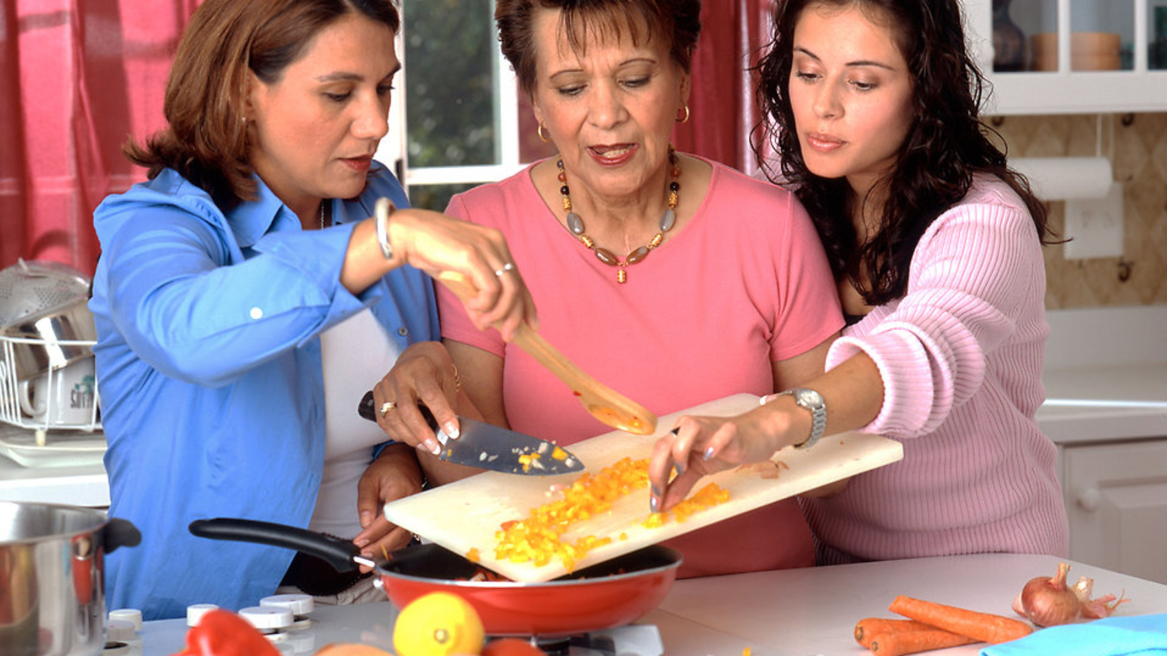 Hispanic Women Preparing Food