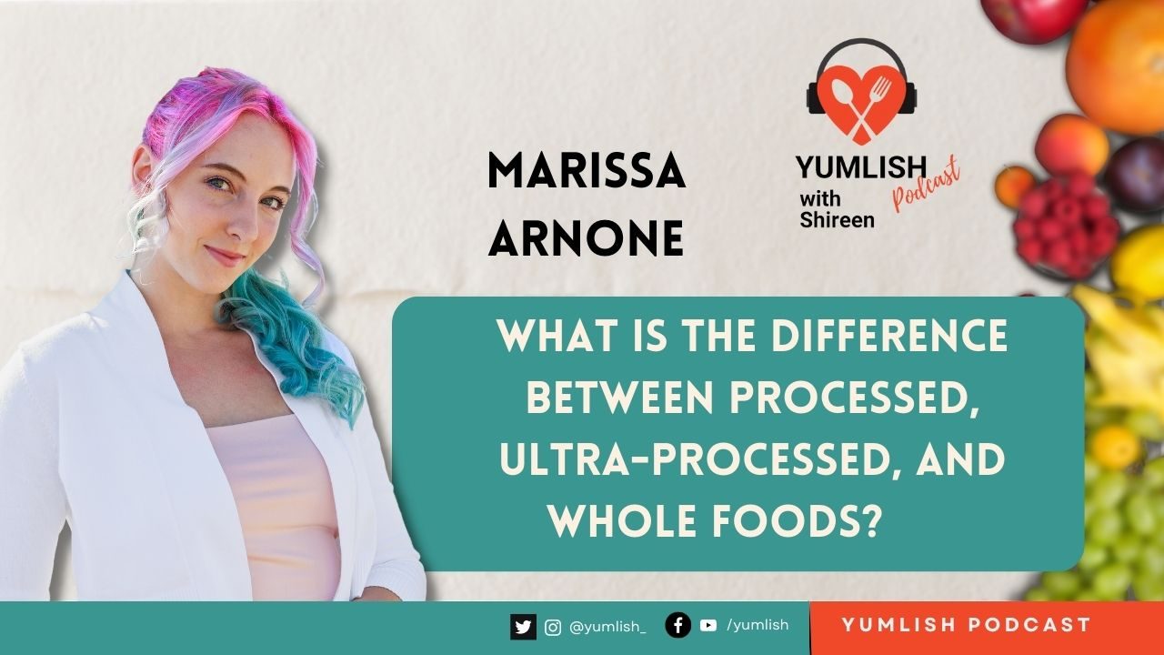 marissa arnone white shirt colorful hair processed ultra processed whole foods