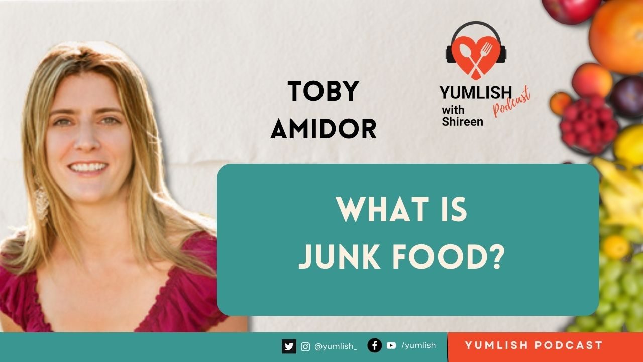 toby amidor red shirt blonde hair smiling what is junk food?